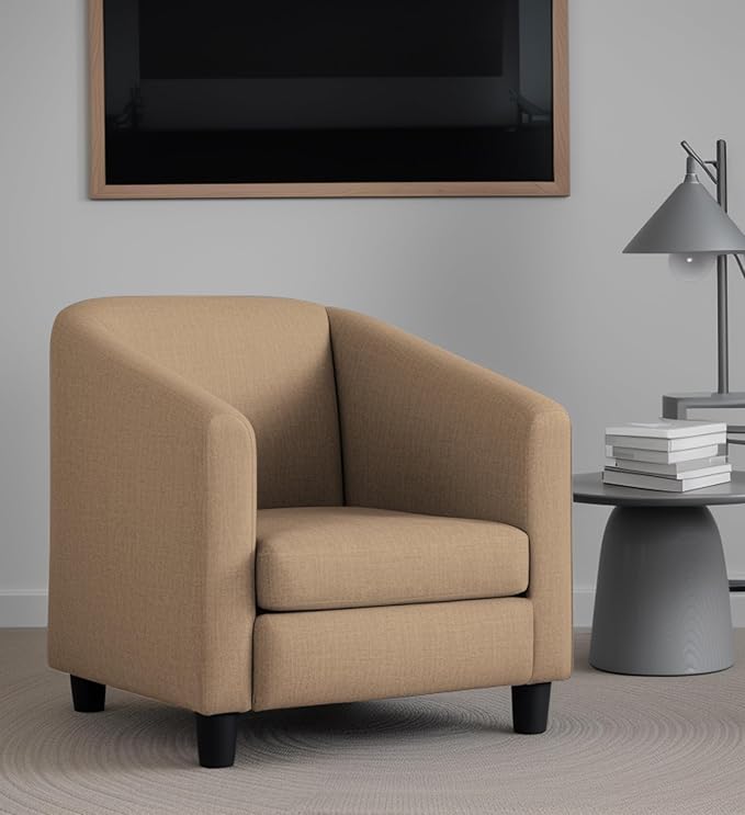 High Back Cushioned Armchair